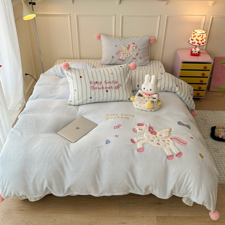Adorable Katzen-Themen Bettwäsche Set