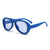 Damen modische Retro-Sonnenbrille mit breitem Rahmen Karnz