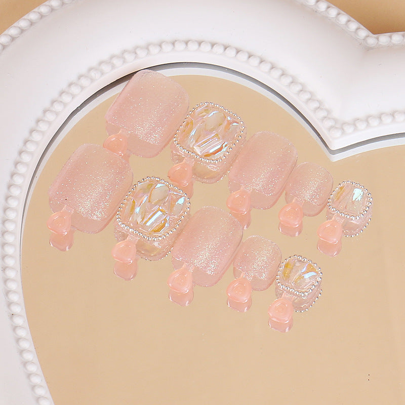 Dekoratives Acryl Press-On-Nagelset Karnz