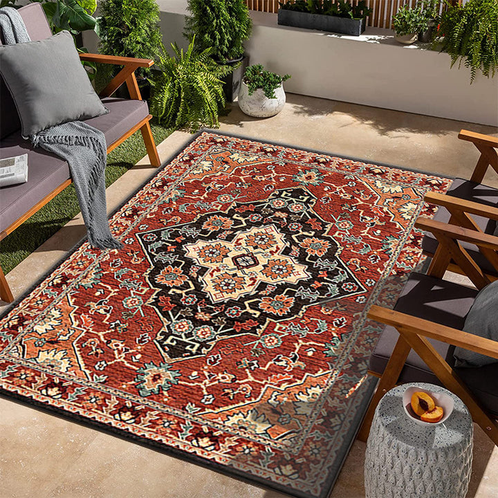 Stilvolles, vintage-inspiriertes Dekorationsteppich