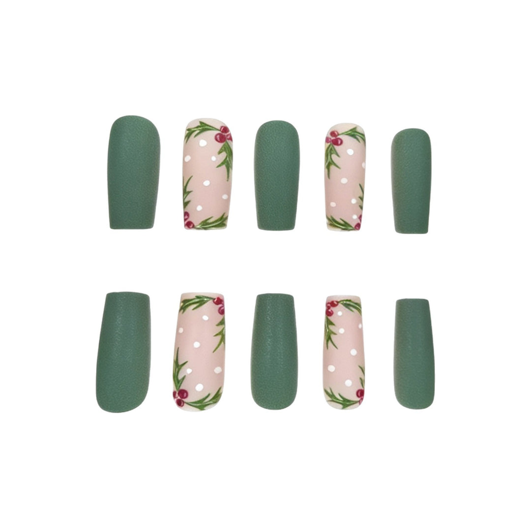 Festive Holly Nail Art Verbesserungen Karnz