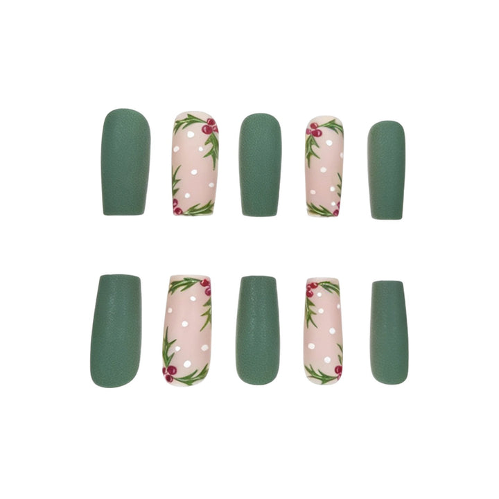 Festive Holly Nail Art Verbesserungen Karnz