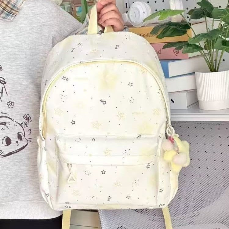 Schulrucksack mit Verspieltem Sternedesign und Mehreren Fächern Karnz