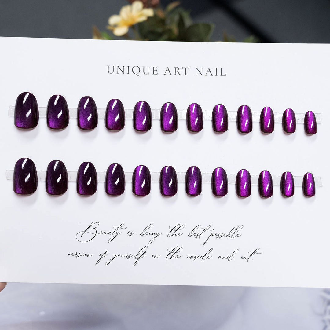 Glänzendes Press-On Nagelkunst Set