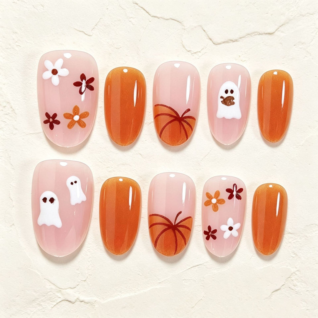 Halloween-inspirierte dekorative Klebe-Nagelkunst Set Karnz