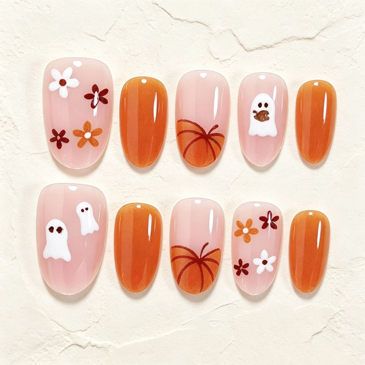 Halloween-inspirierte dekorative Klebe-Nagelkunst Set Karnz