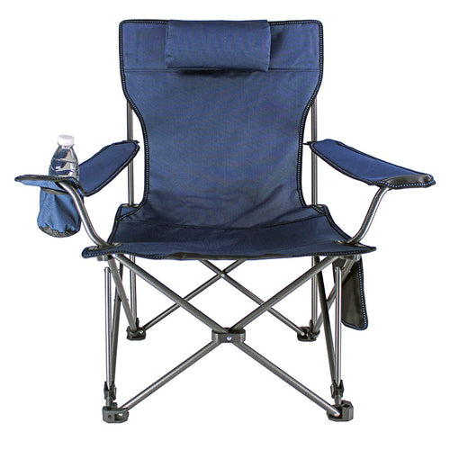Portable Campingstuhl mit Seitentaschen Karnz