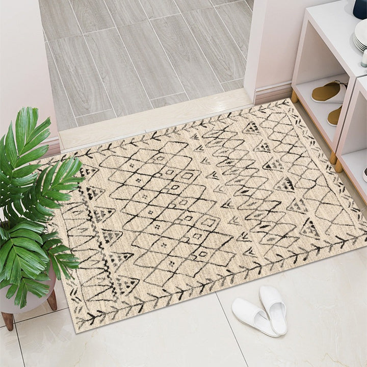 Geometrisches Muster Dekorative Fußmatte Karnz