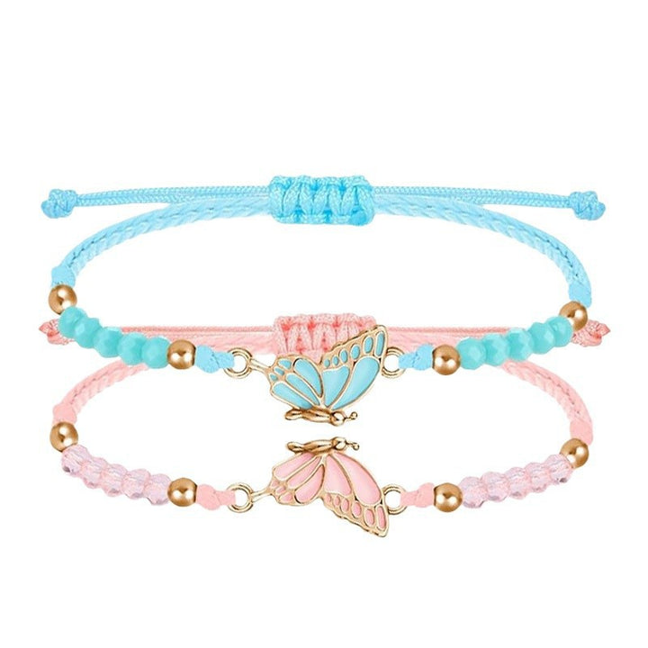 Butterfly Charm Halskette und Armband Set Karnz