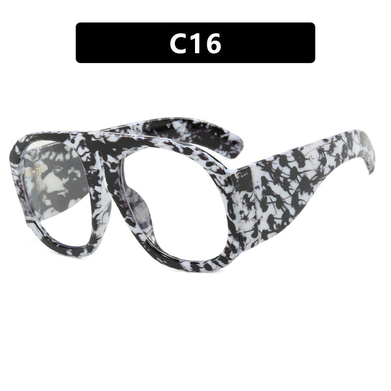 Damen oversized Sonnenbrille mit breitem Rahmen und hoher UV-Schutz Karnz