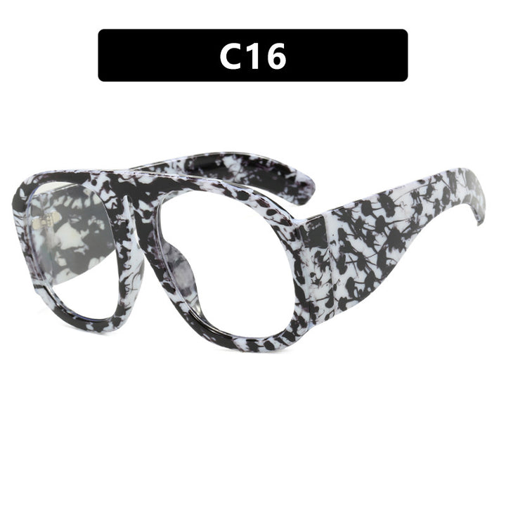Damen oversized Sonnenbrille mit breitem Rahmen und hoher UV-Schutz Karnz