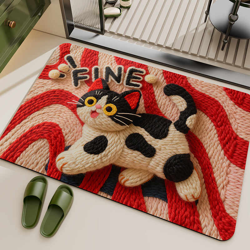 Verspielter tierisches Thema Teppich