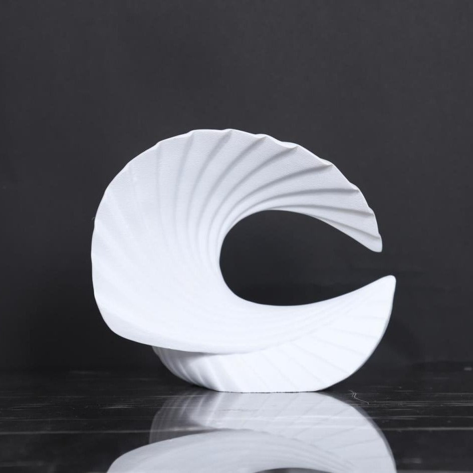 Dekorative Wellen-Skulptur