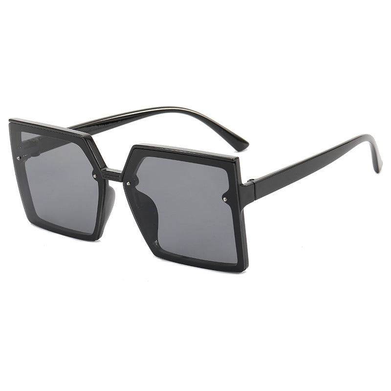 Damen modische Oversized-Sonnenbrille mit geometrischem Design Karnz