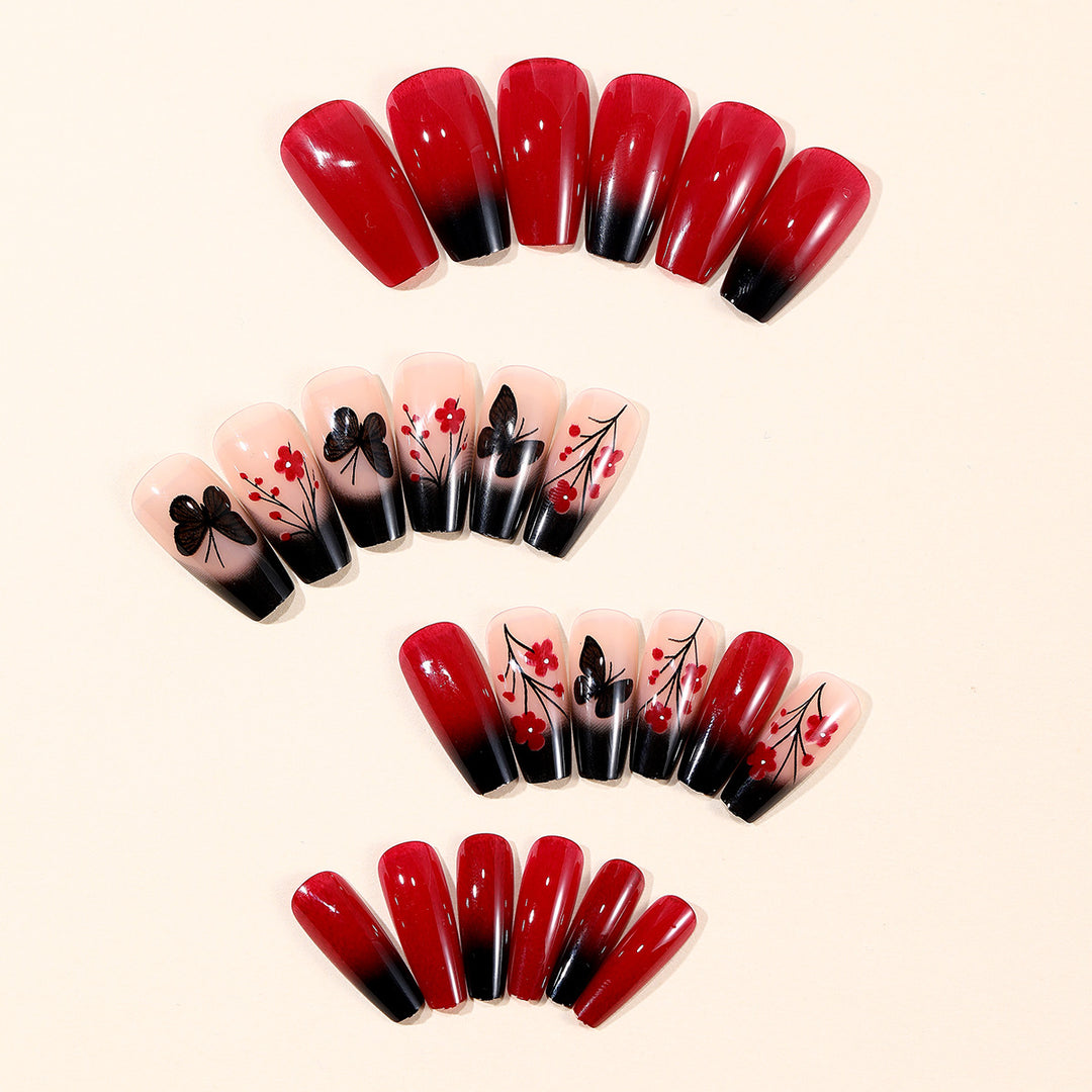 Künstlerische Ombre Nagelkunst Verlängerungen Karnz