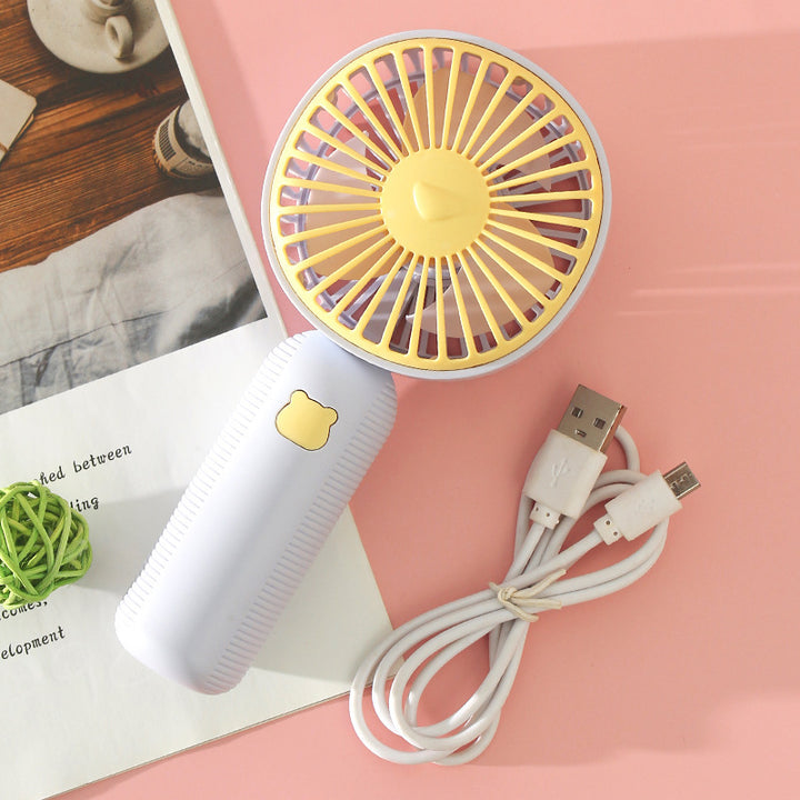 Damen Tragbarer Handventilator mit süßem Tiermotiv Karnz