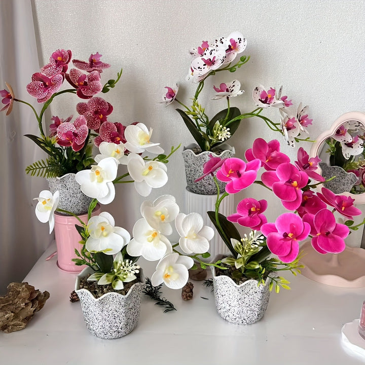 Dekorative florale Orchideenarrangement für die Wohnkultur
