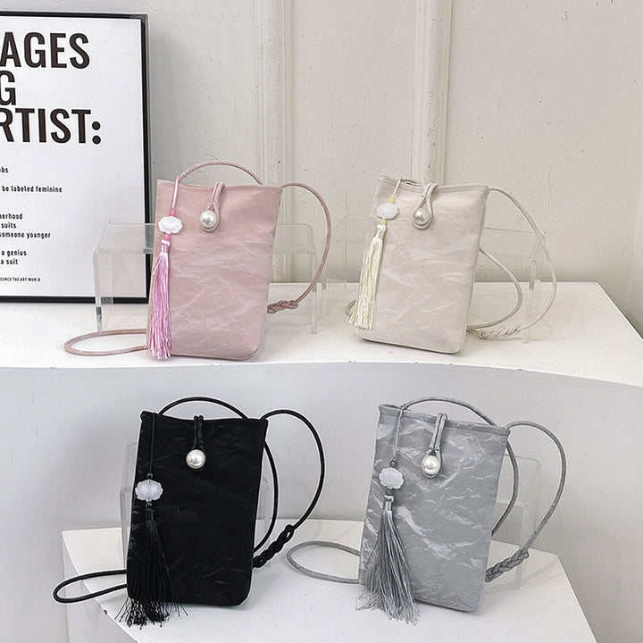 Elegante Texturierte Mini Crossbody Tasche Karnz