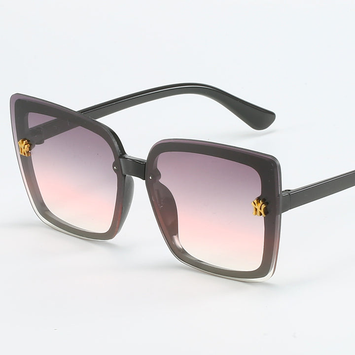 Damen stilvolle quadratische Sonnenbrille mit eleganten Details Karnz