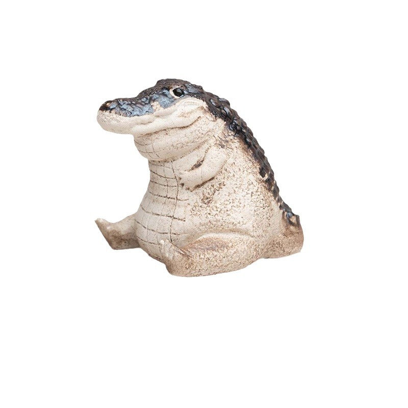 Dekorative Krokodilfigur Karnz