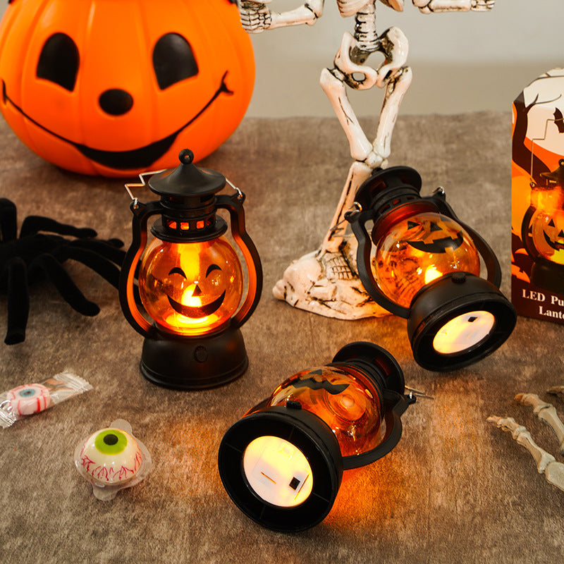 LED Kürbislaterne Dekorative Batteriebetriebene Halloween Tischleuchte