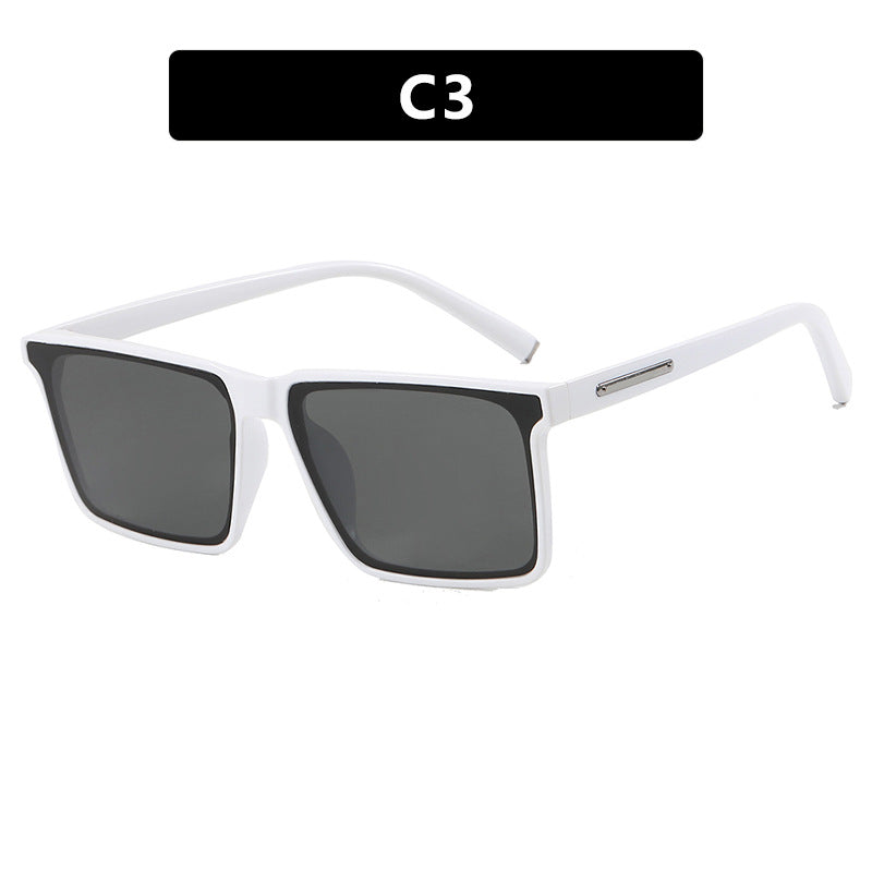 Damen quadratische Sonnenbrille mit modernem, robustem Kunststoffrahmen Karnz
