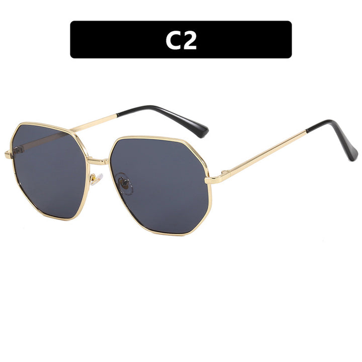 Damen modische geometrische Sonnenbrille mit schützendem UV-Filter und stylischem Rahmen Karnz
