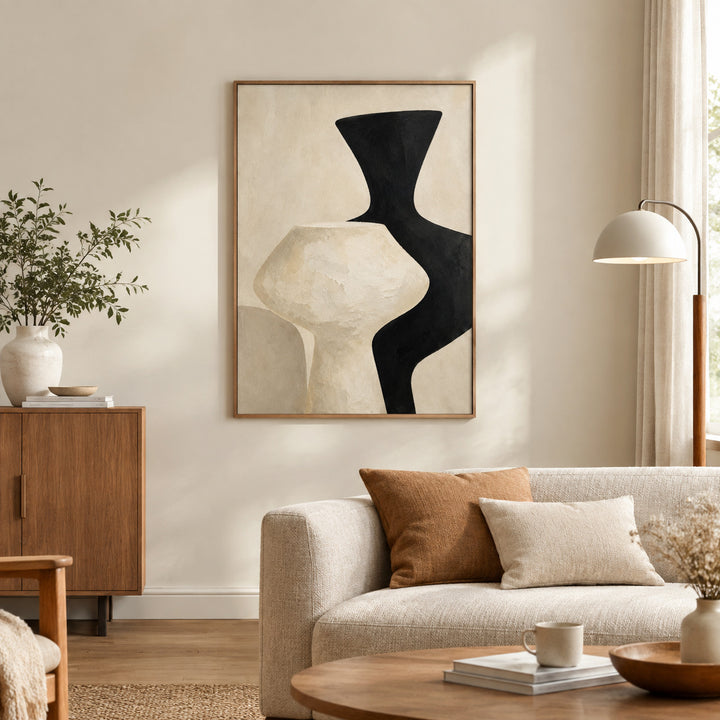 Abstrakte Wandkunst für moderne Innenräume