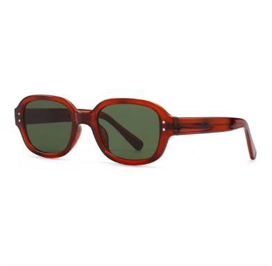 Damen modische Sonnenbrille mit großem, eckigem Rahmen Karnz