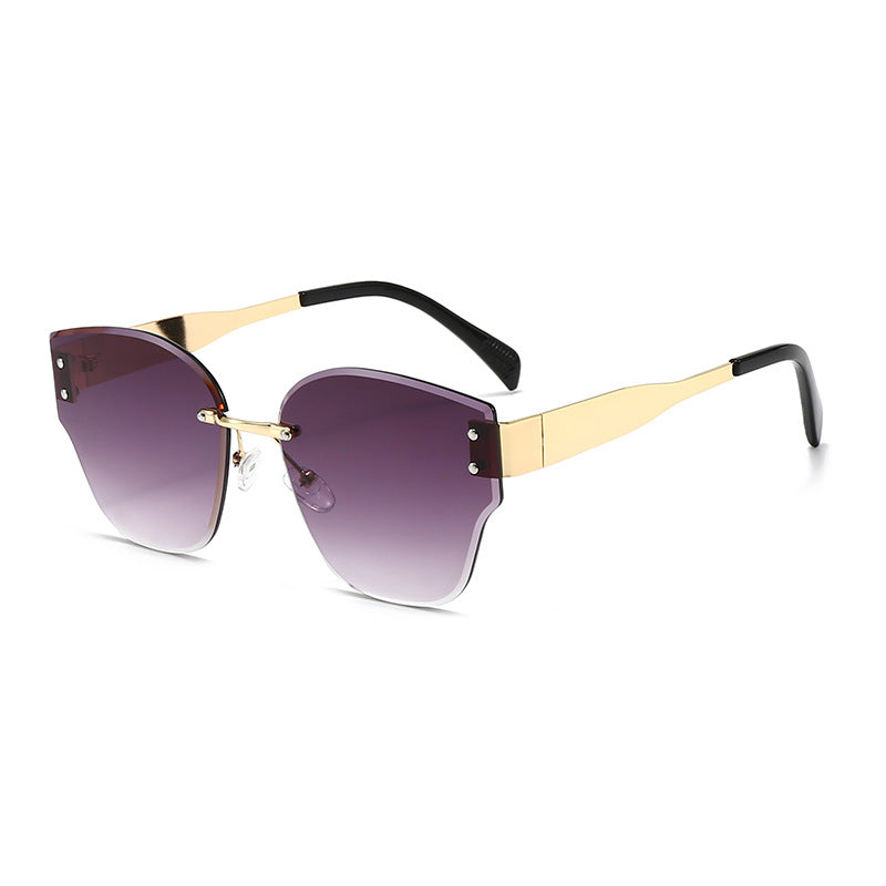 Geometrische Übergroße Sonnenbrille