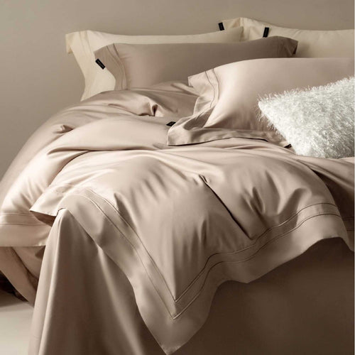 Satin-Feel Wendebettbezugsset mit unsichtbarem Reißverschluss & Oxford Kissenbezügen