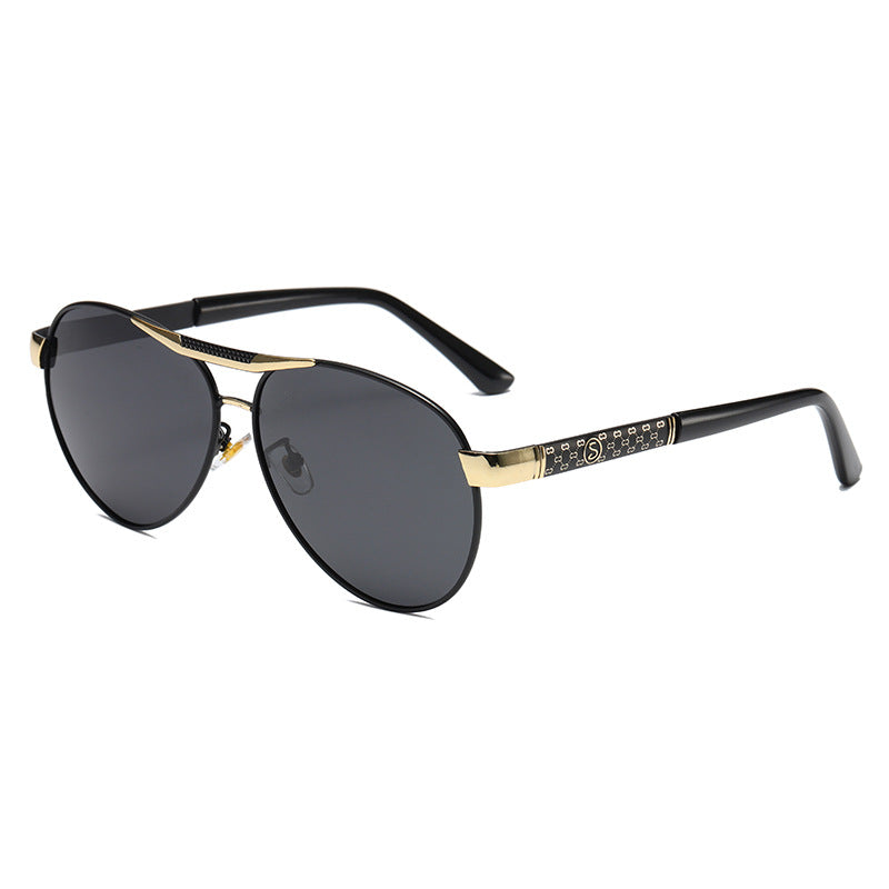 Damen elegante Metall-Sonnenbrille Karnz