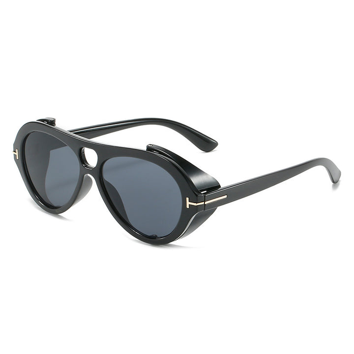 Retro-inspirierte Schild-Sonnenbrille Karnz