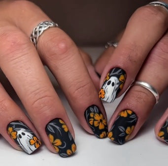 Künstlerische Halloween-Themen Nagelkunst Karnz 1789915324