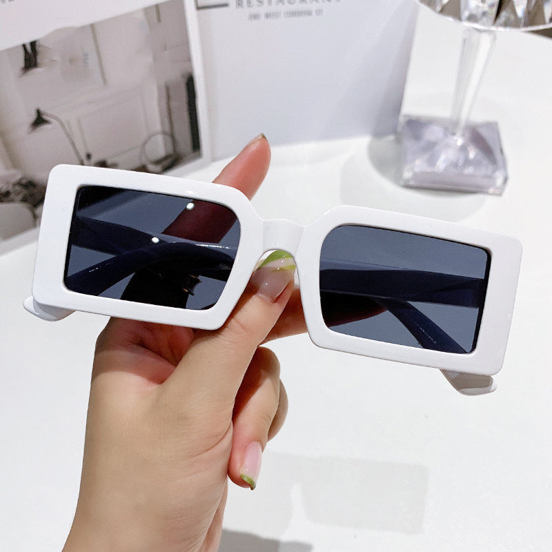 Damen trendige quadratische Sonnenbrille mit polarisierenden Gläsern Karnz