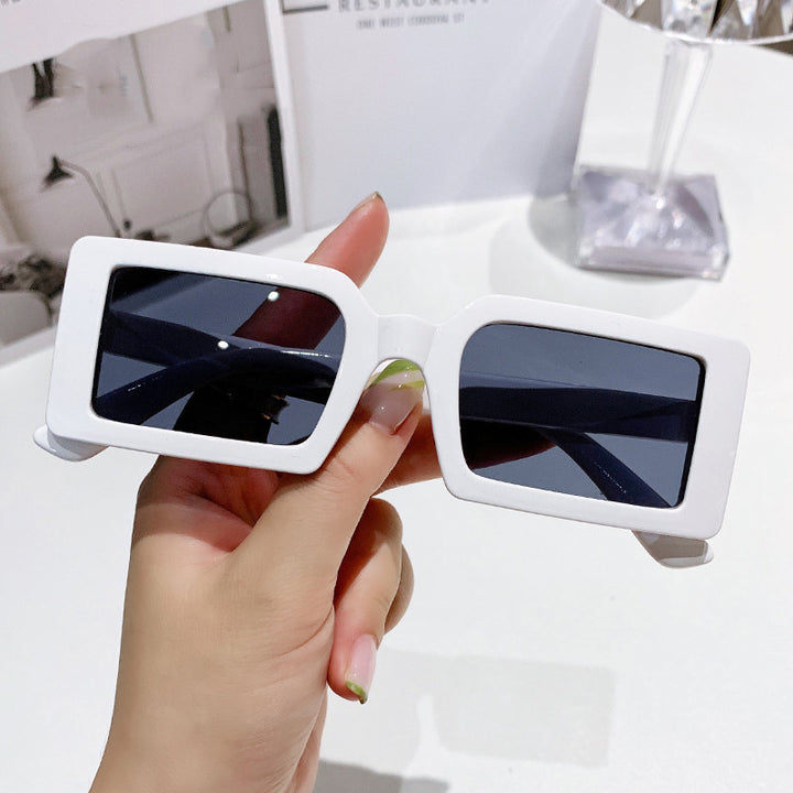 Damen trendige quadratische Sonnenbrille mit polarisierenden Gläsern Karnz