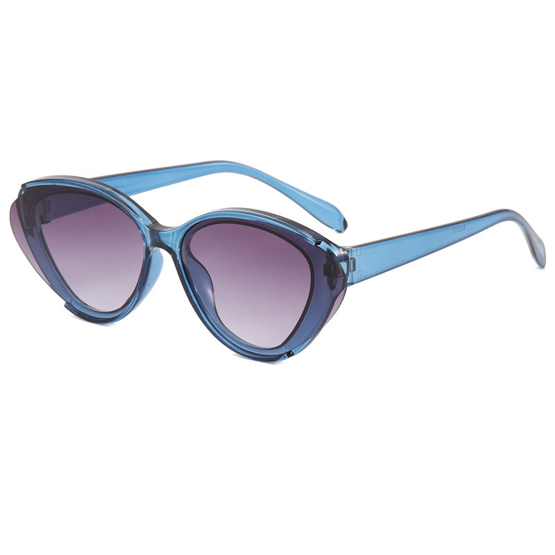 Damen Oversized Sonnenbrille mit Farbverlauf Karnz