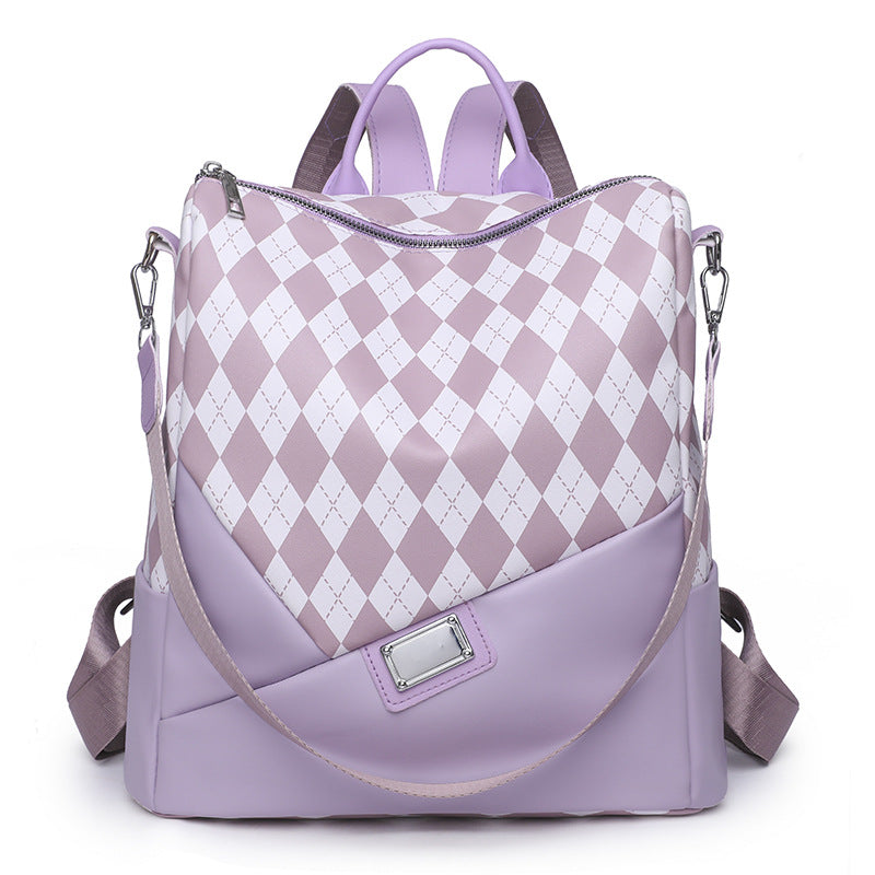 Stilvolle Harlequin-Muster Rucksack
