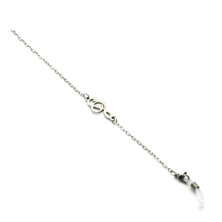 Künstlerische Silber Brille Kette Karnz