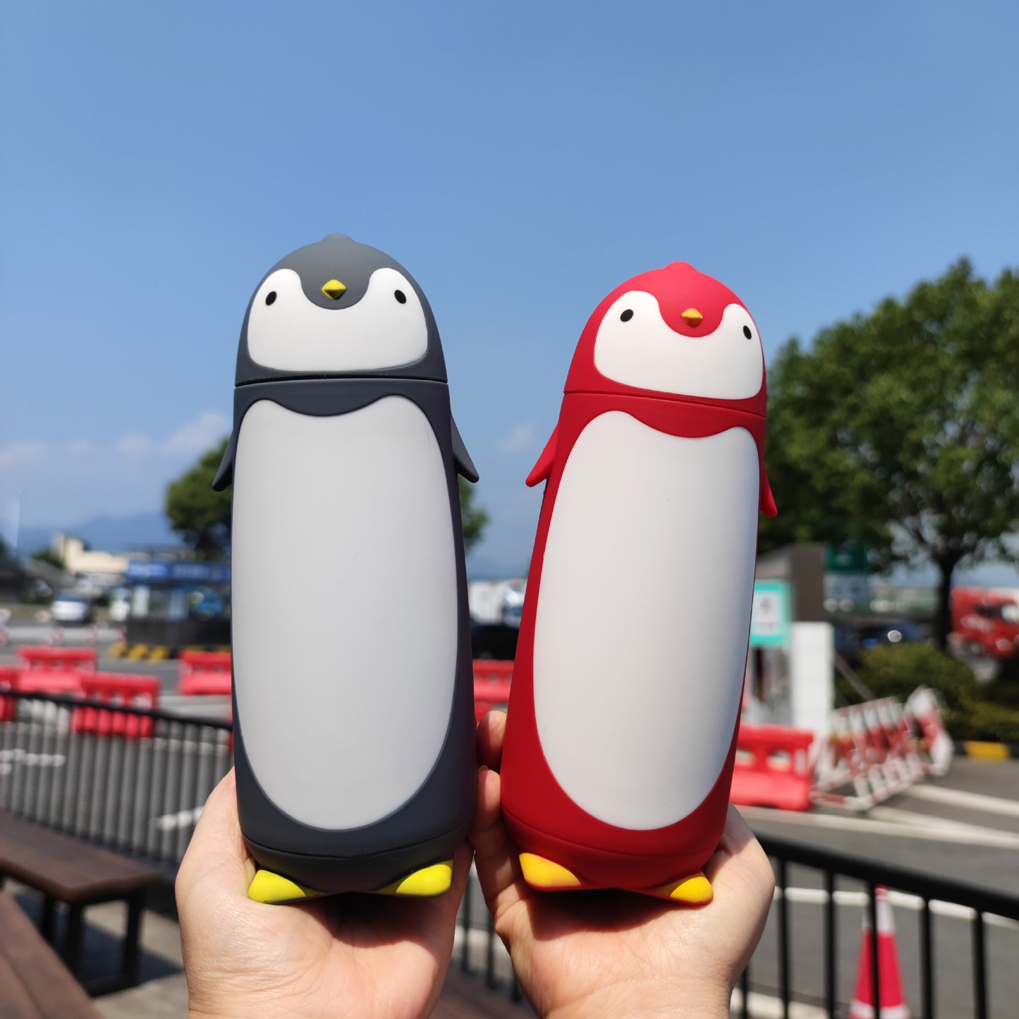 Damen kreative Trinkflasche im Pinguin-Design Karnz