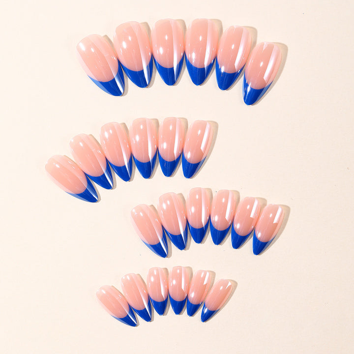 Künstlerische Ombre Stiletto Nagelverlängerungen Karnz