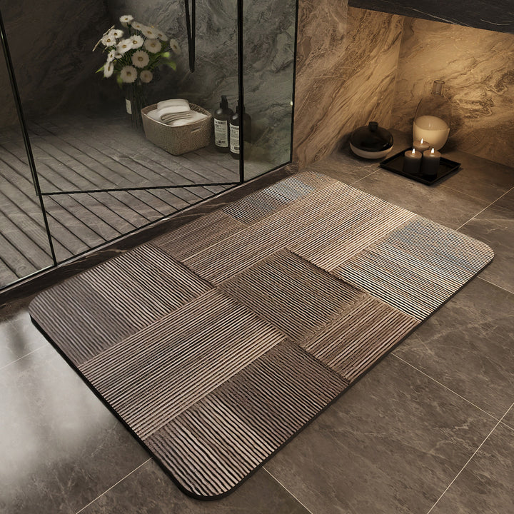 Stylische rutschfeste Badematte