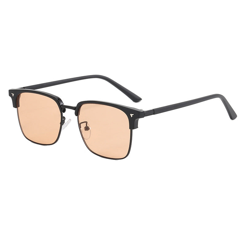 Damen elegante quadratische Brille mit leichtem Metallrahmen Karnz