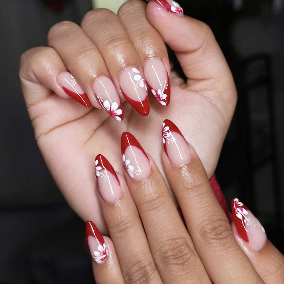 Elegante Künstlerische Stiletto Nagelkunst Set Karnz