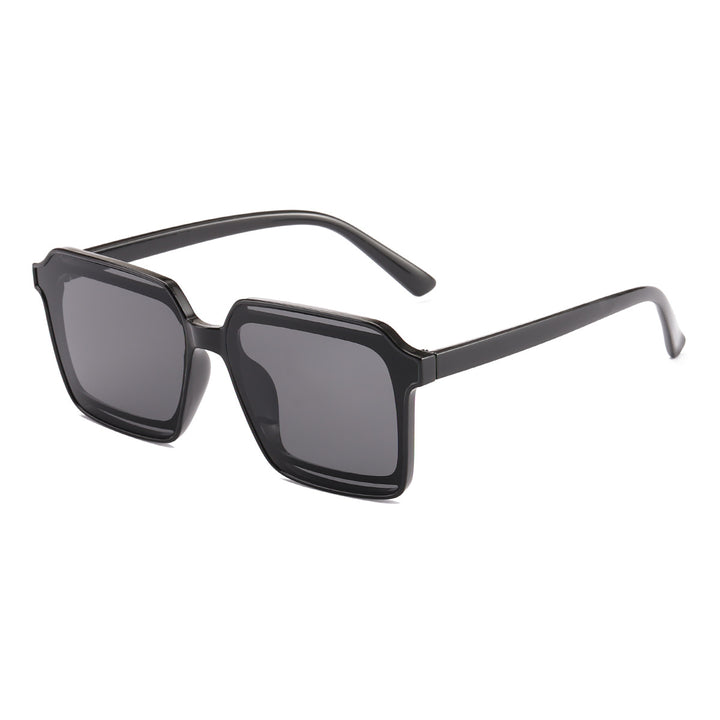 Damen moderne quadratische Sonnenbrille mit stilvollen Details Karnz