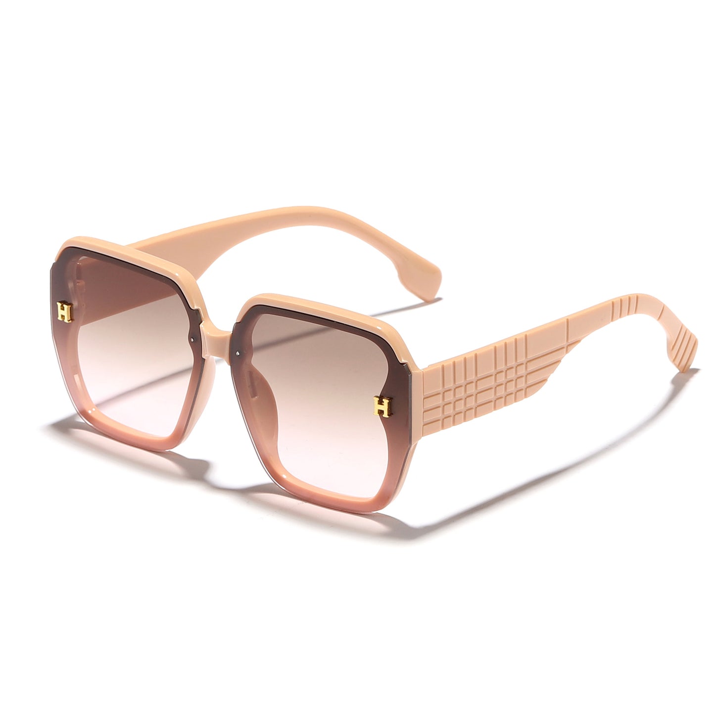 Damen modische Sonnenbrille mit quadratischem Rahmen und trendigen Gläsern Karnz