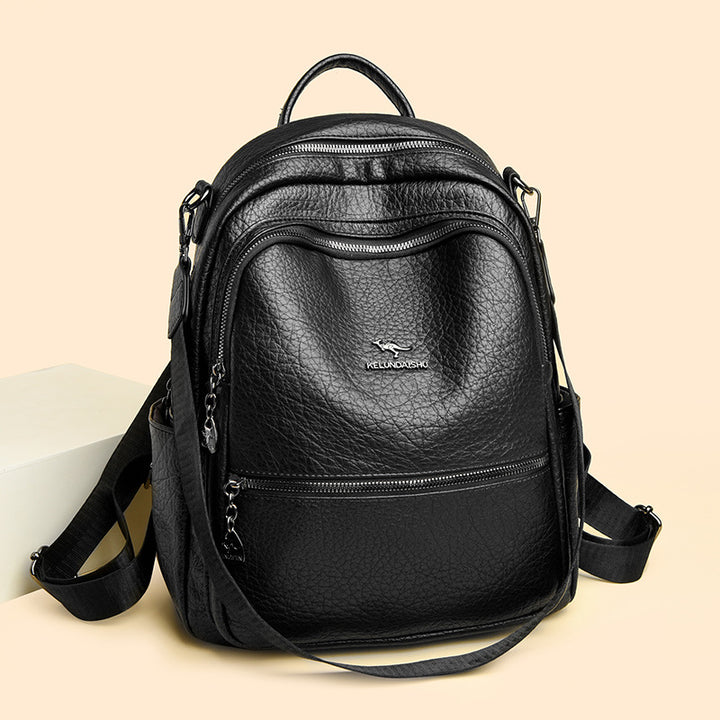 Vintage-inspirierter Leder-Rucksack Karnz