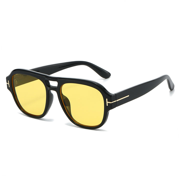 Modebewusste quadratische Sonnenbrille Karnz