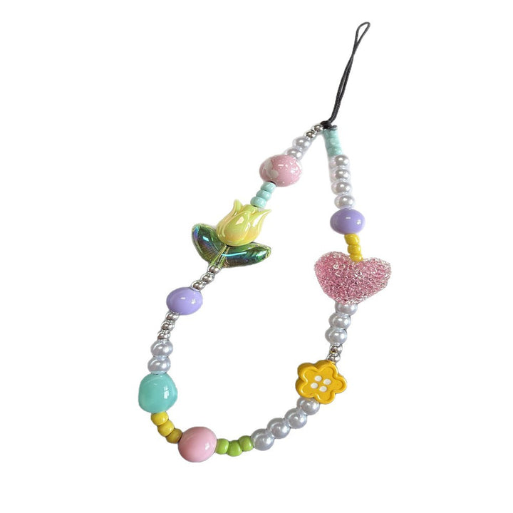 Farbige Charm Perlen Halskette Karnz