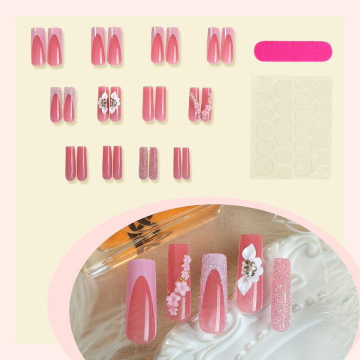 Elegantes Floral Press-On Nagelkunstset Karnz 1788496102